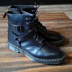 Dr. Martens Cristofor Leather Harness Lace-up Boots, Size US 14 Men's